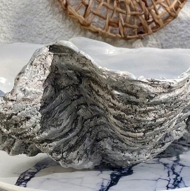 Clam Shell Bowl medium in Grey Shimmer