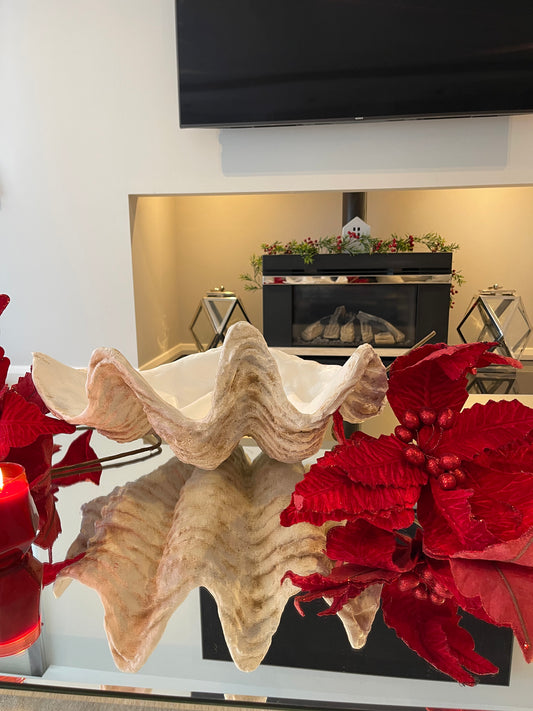 Serenity Giant Clam Shell in Real Sand