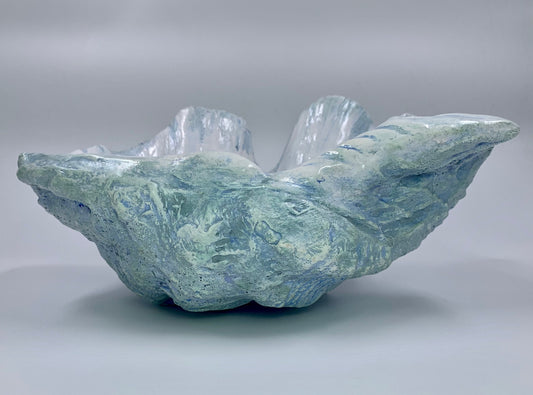Petite Giant Clam Shell in Duck Egg Blue