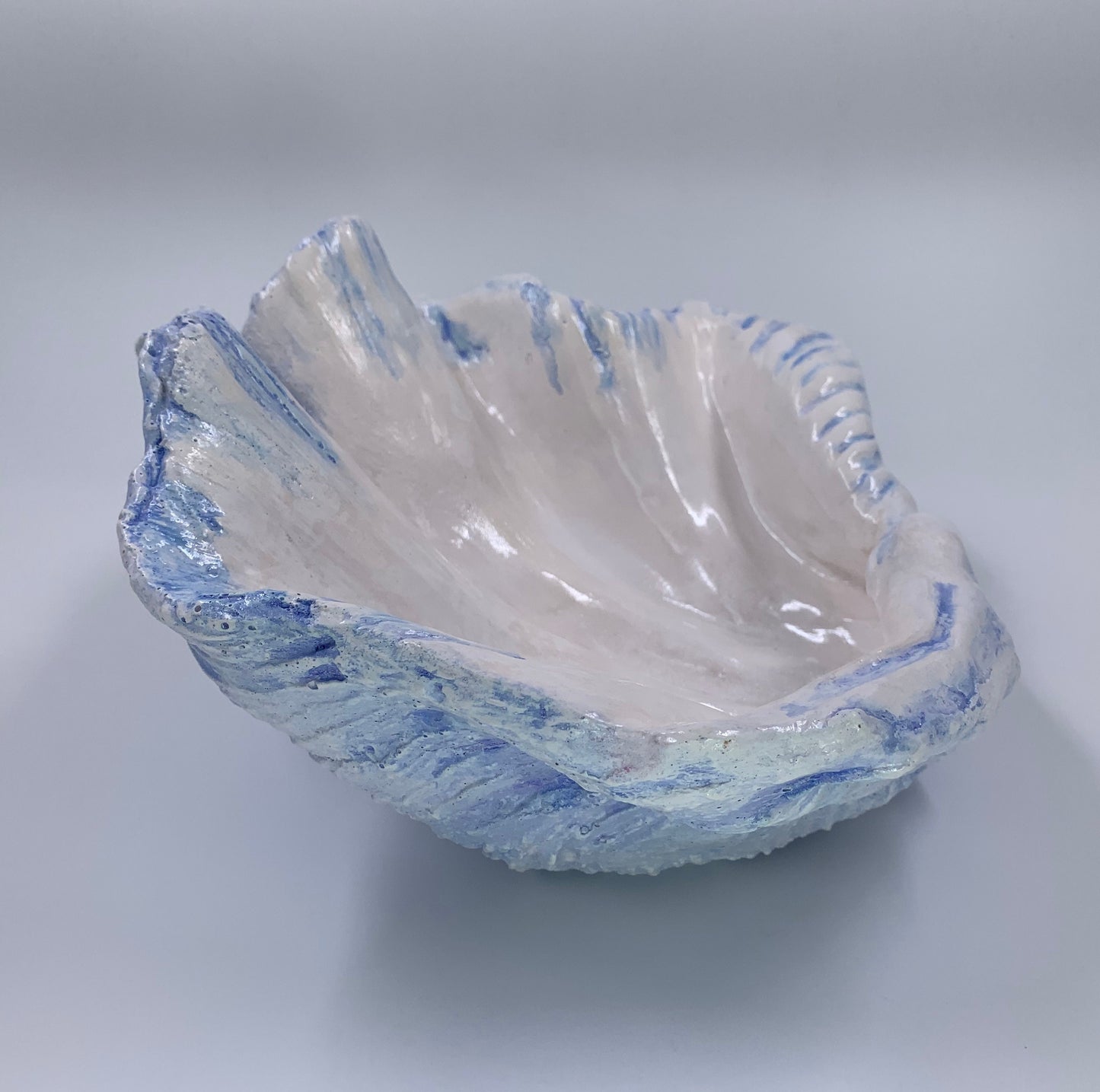 Petite Giant Clam Shell in Courtney Blue