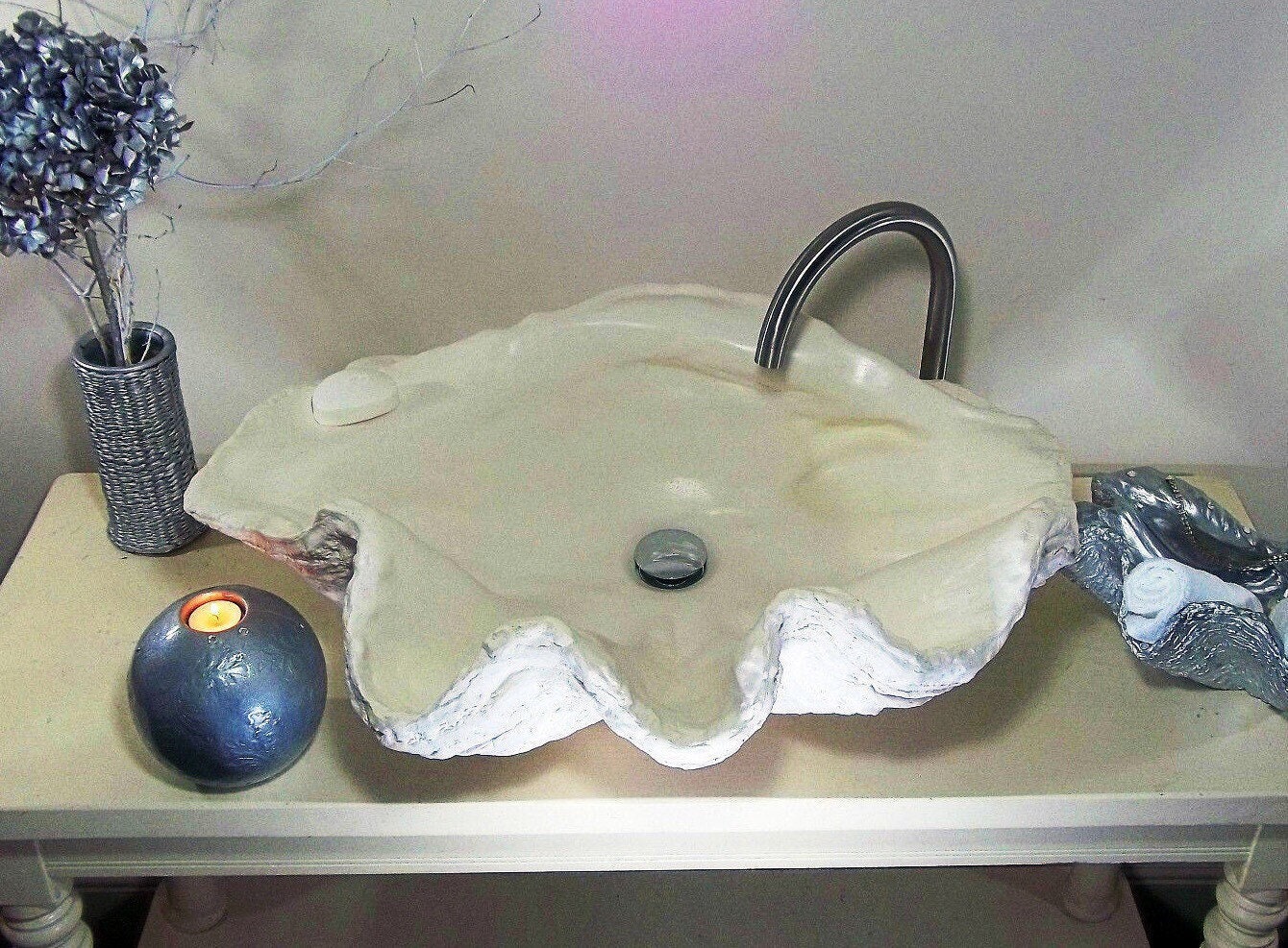 Shell Like Sink Large Clam Shell Sink In White – teemorrisshells
